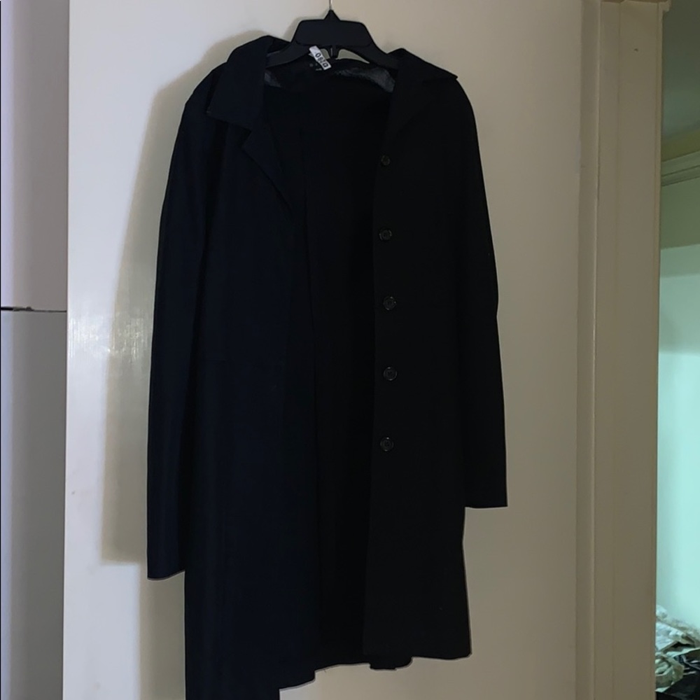 Black trench coat